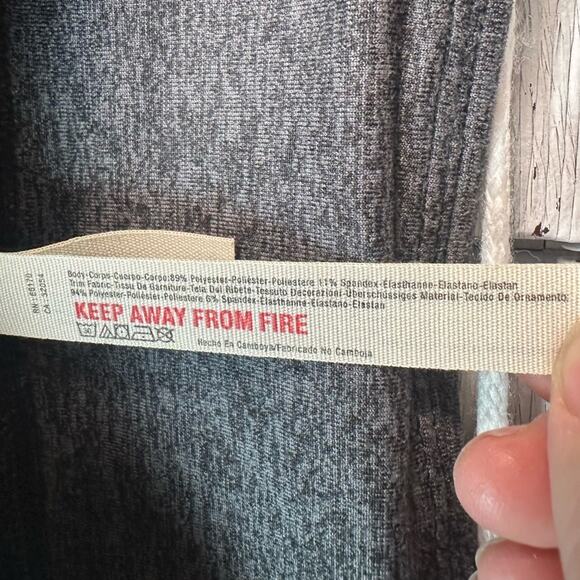 Free People FP Movement Halo Cut Out Leggings Size Large Charcoal Gray 189 - Picture 9 of 13